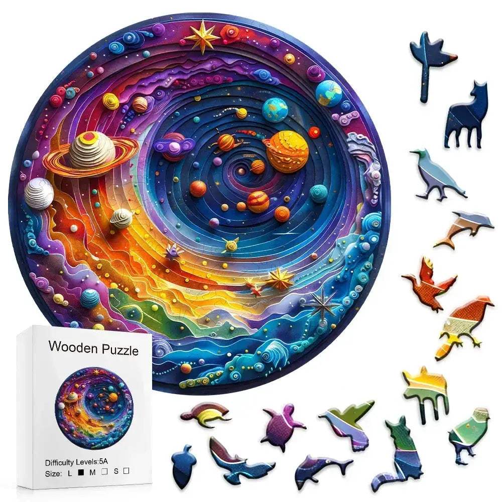  Wooden Galaxy Jigsaw Puzzle Durable STEM Toy -  ToylandEU™