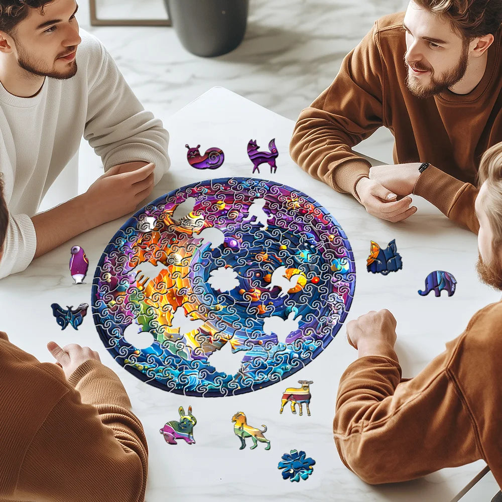 Wooden Galaxy Jigsaw Puzzle for Kids Educational STEM Toy - ToylandEU