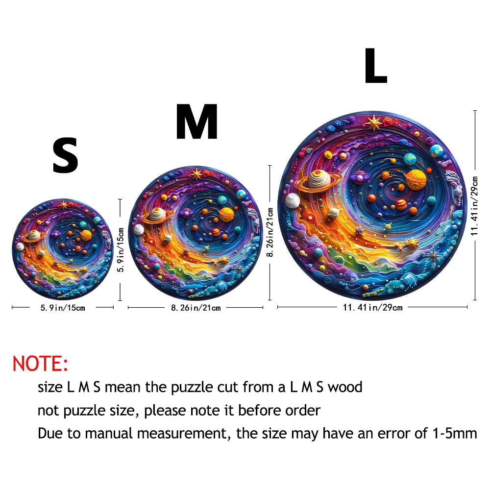 Wooden Galaxy Jigsaw Puzzle for Kids Educational STEM Toy - ToylandEU