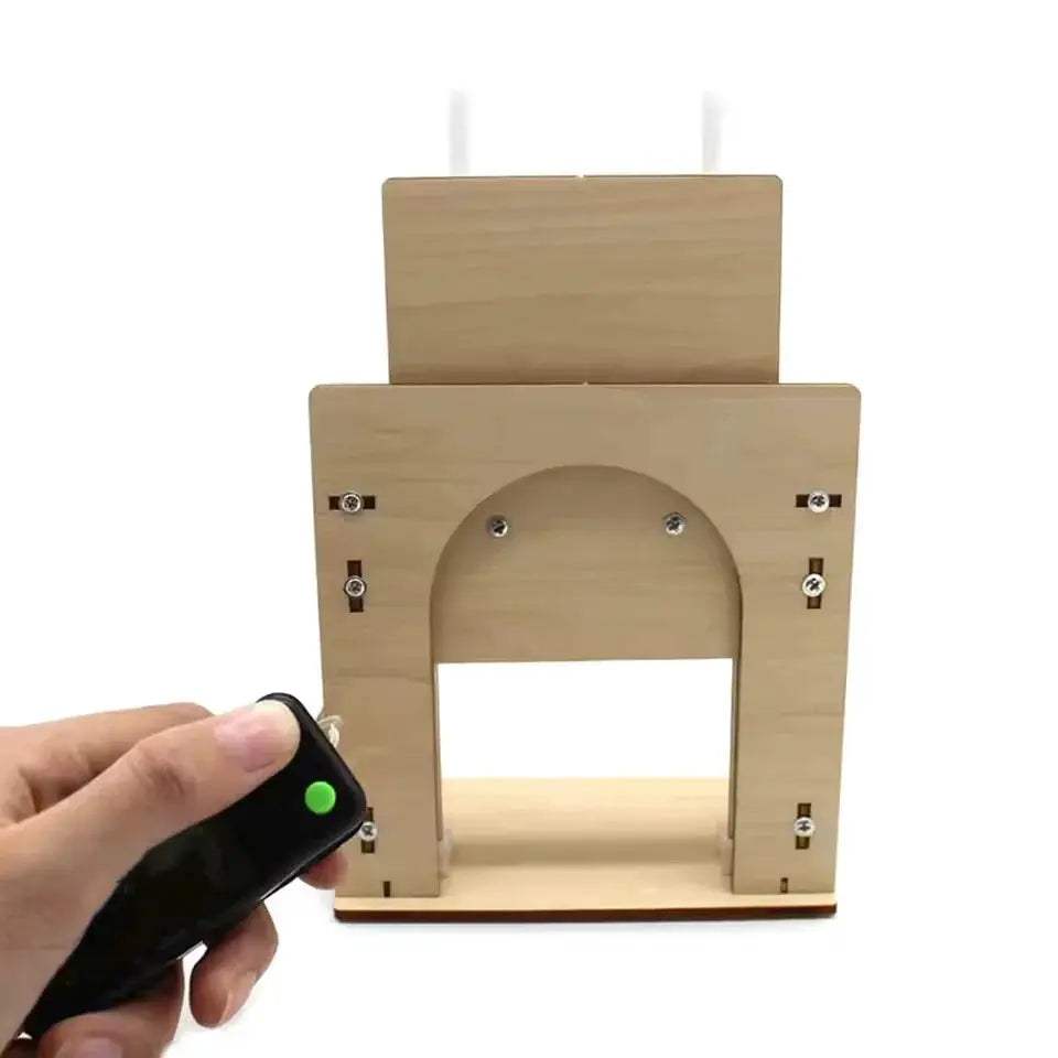 Wooden Garage Door STEM Kit For Kids DIY Educational Model - ToylandEU
