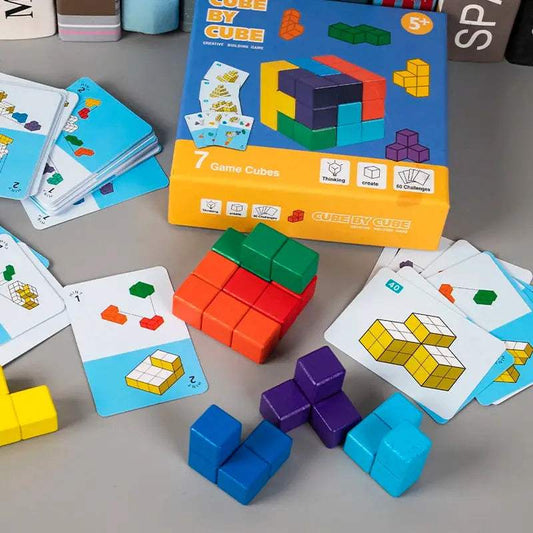  Wooden Geometric Blocks Montessori Toys CE Certified -  ToylandEU™