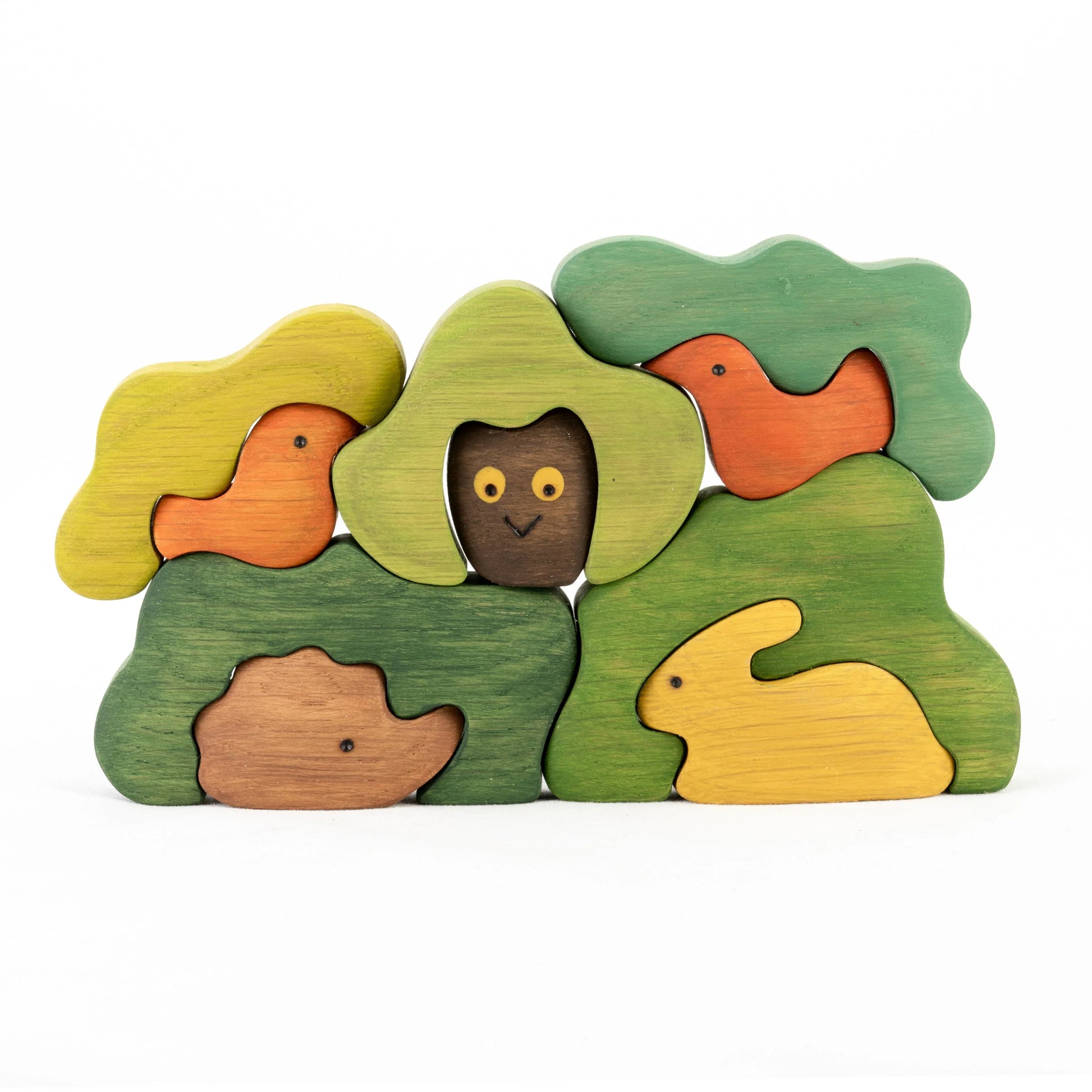 Wooden Hidden Animals Puzzle For Open Ended Play And Learning - ToylandEU