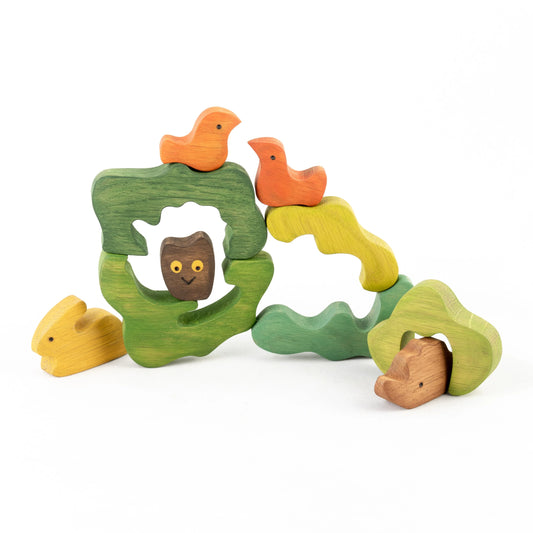 Wooden Hidden Animals Puzzle For Open Ended Play And Learning - ToylandEU