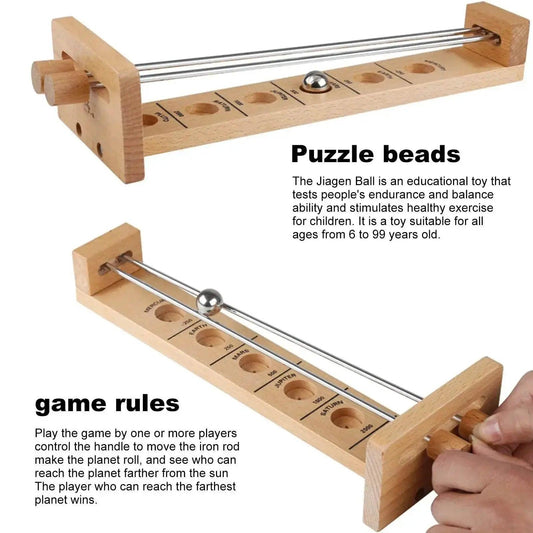  Shoot the Moon: Exciting Wooden Hockey Ball Game for All Ages -  ToylandEU™