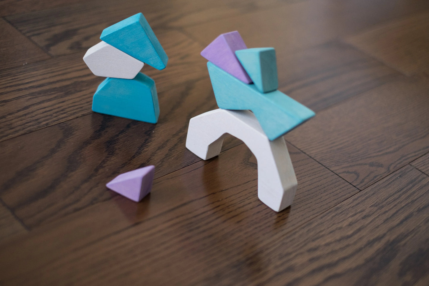 Wooden Iceberg Blocks Stacker With Cave For Open Ended Play - ToylandEU