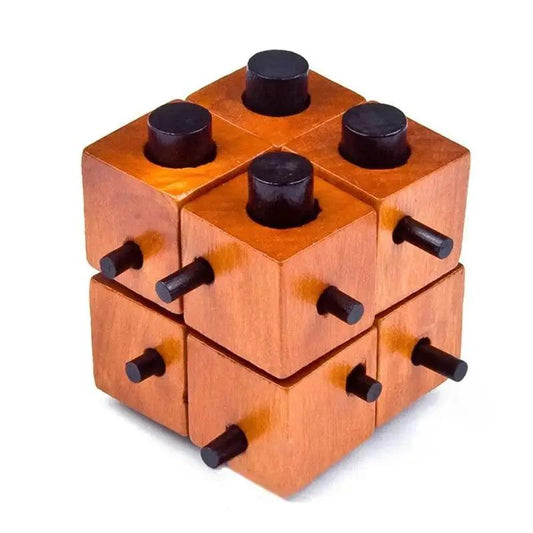  Wooden Interlock Puzzle Brain Teaser Builds Logic -  ToylandEU™