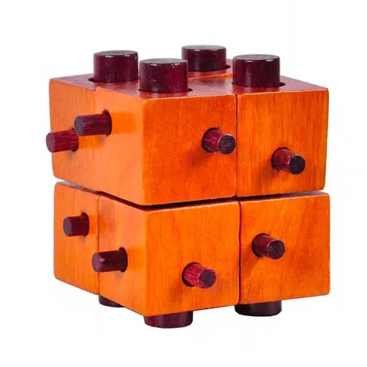  Wooden Interlock Puzzle Brain Teaser Builds Logic -  ToylandEU™