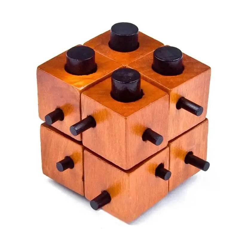  Wooden Interlock Puzzle Brain Teaser Builds Logic -  ToylandEU™