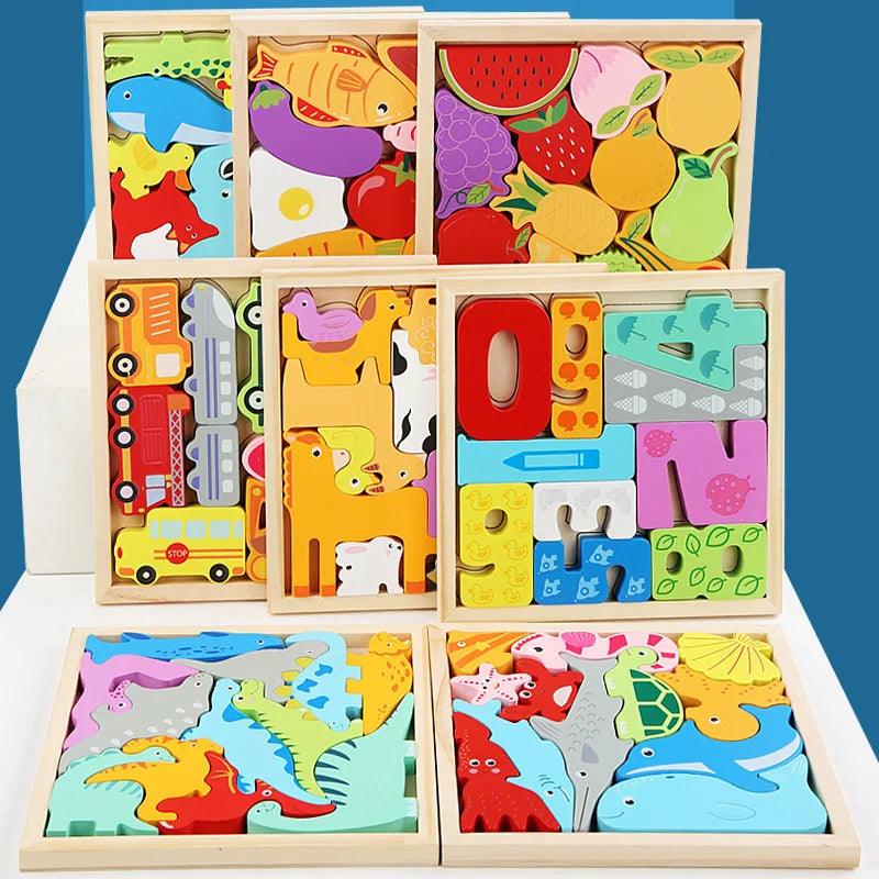  Wooden Jigsaw Puzzle | 3D Animal Puzzle | Toylandeu™ 