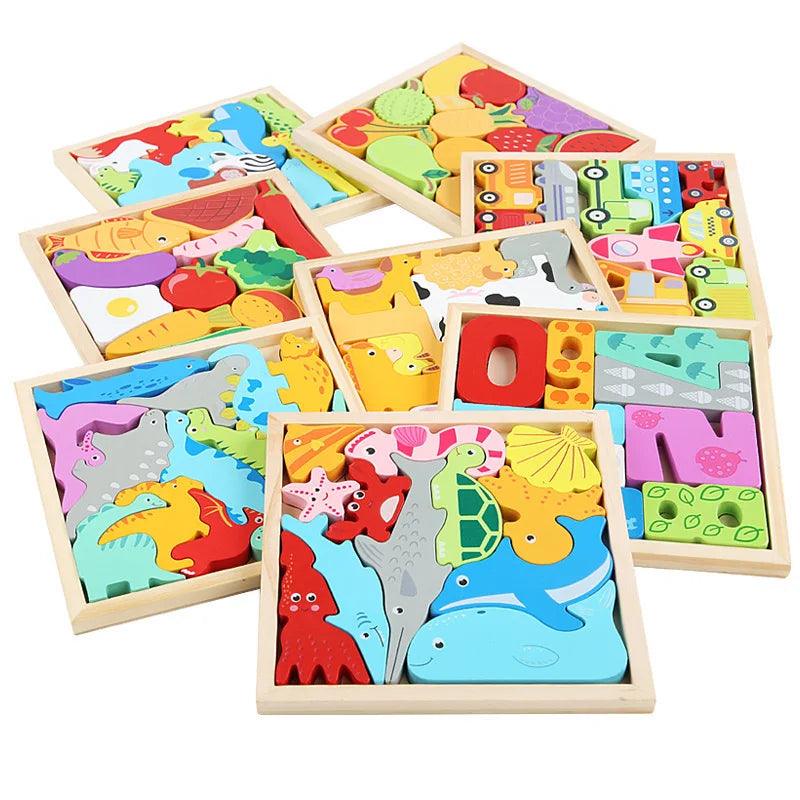  Wooden Jigsaw Puzzle | 3D Animal Puzzle | Toylandeu™ 