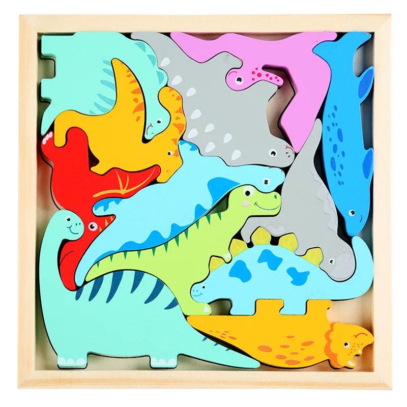  Wooden Jigsaw Puzzle | 3D Animal Puzzle | Toylandeu™ 