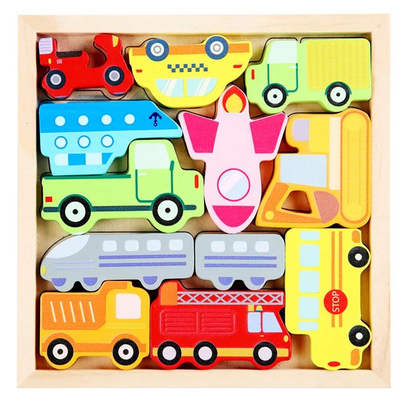  Wooden Jigsaw Puzzle | 3D Animal Puzzle | Toylandeu™ 