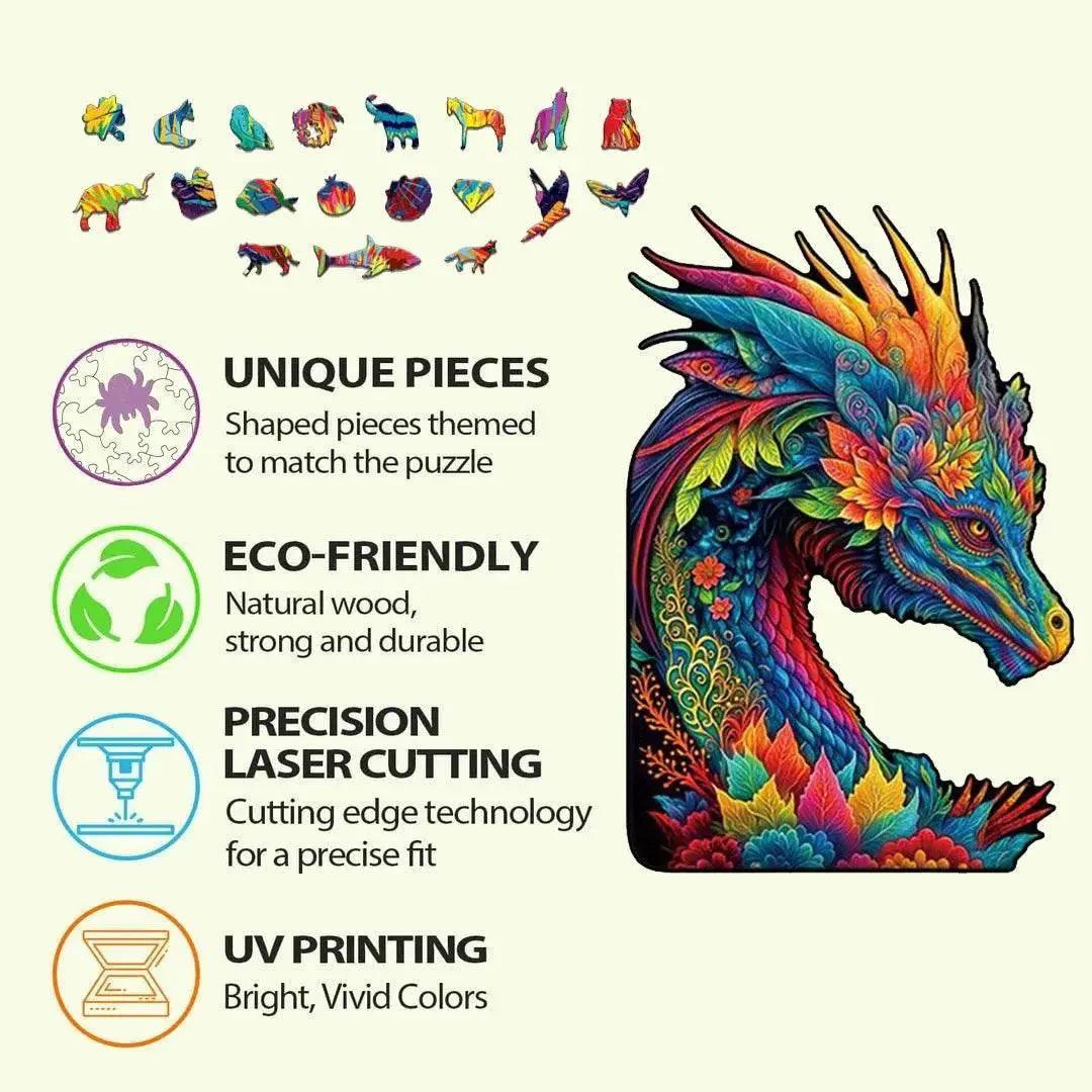  Unique Brain Training Animal Shape 3D Tiger Jigsaw Puzzle Educational Wooden Toy Gift for Kids and Adults -  ToylandEU™