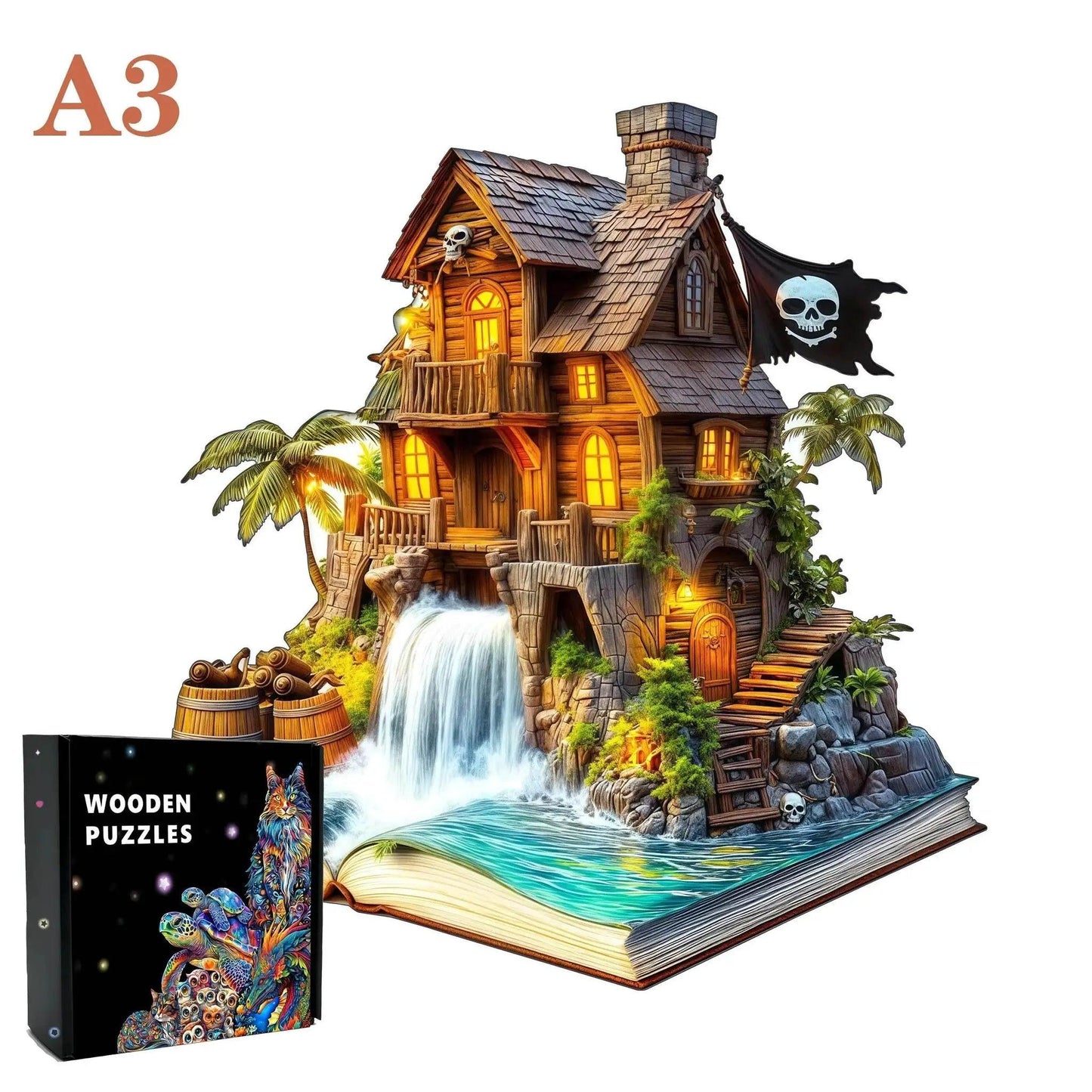  Unique Brain Training Animal Shape 3D Tiger Jigsaw Puzzle Educational Wooden Toy Gift for Kids and Adults -  ToylandEU™