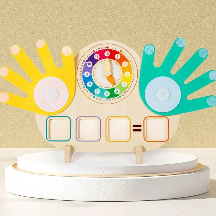  Wooden Kids Arithmetic Clock Toy For Time And Math -  ToylandEU™