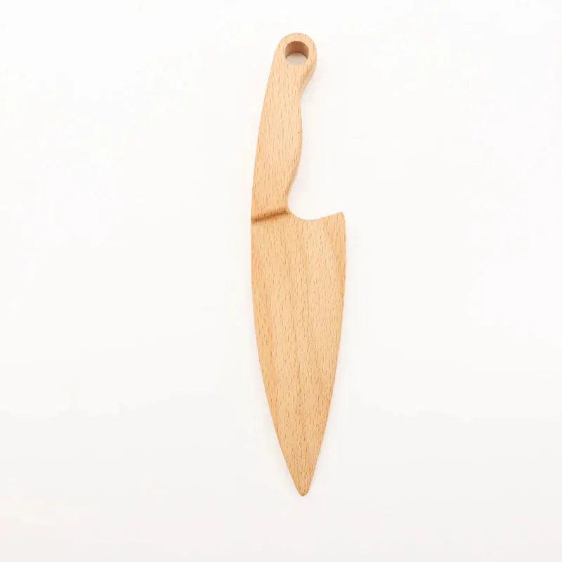  Wooden Kids Knife Safe Kitchen Toy Dinosaur Cutter -  ToylandEU™