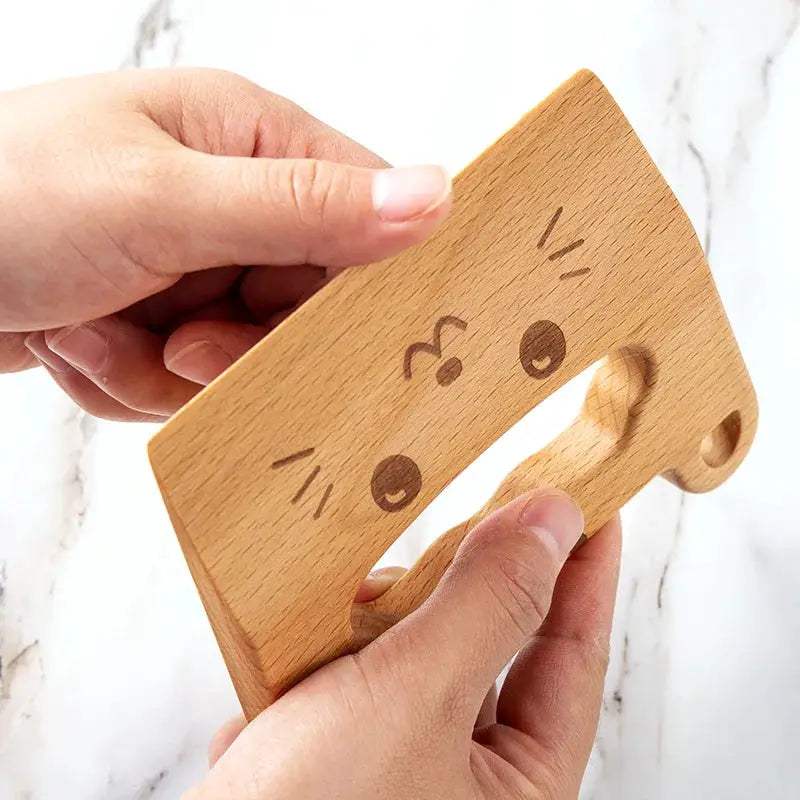  Wooden Kids Knife Safe Kitchen Toy Dinosaur Cutter -  ToylandEU™