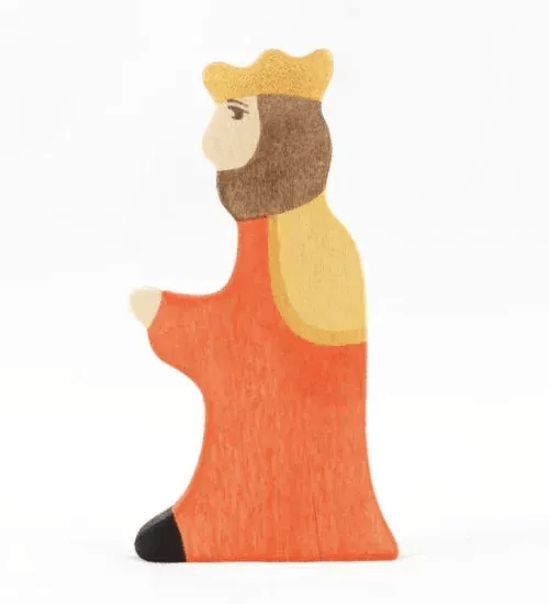  Wooden King and Queen Figures Waldorf Handcrafted Set -  ToylandEU™