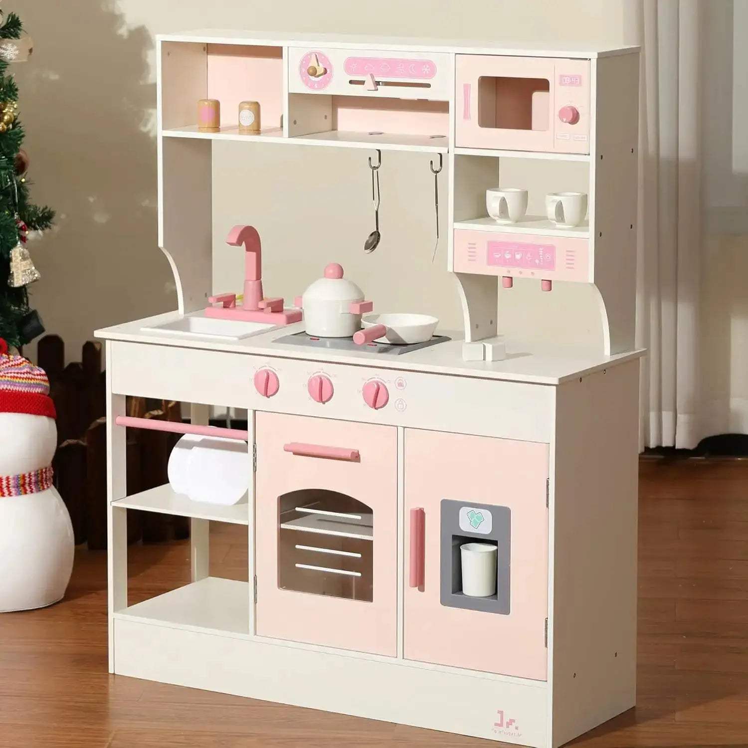  Wooden Kitchen Playset For Kids With Realistic Oven -  ToylandEU™