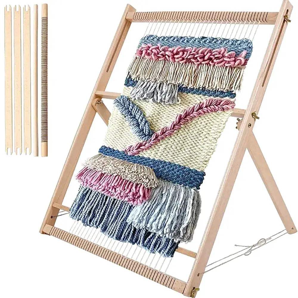 Wooden Loom for DIY Weaving and Knitting with 35 Notches - ToylandEU