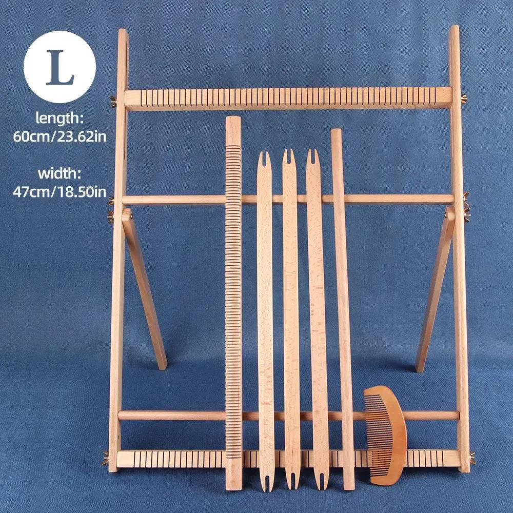 Wooden Loom for DIY Weaving and Knitting with 35 Notches - ToylandEU