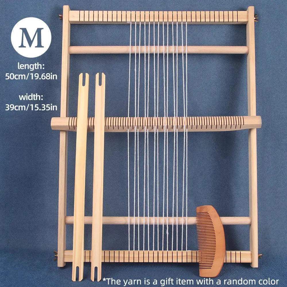 Wooden Loom for DIY Weaving and Knitting with 35 Notches - ToylandEU