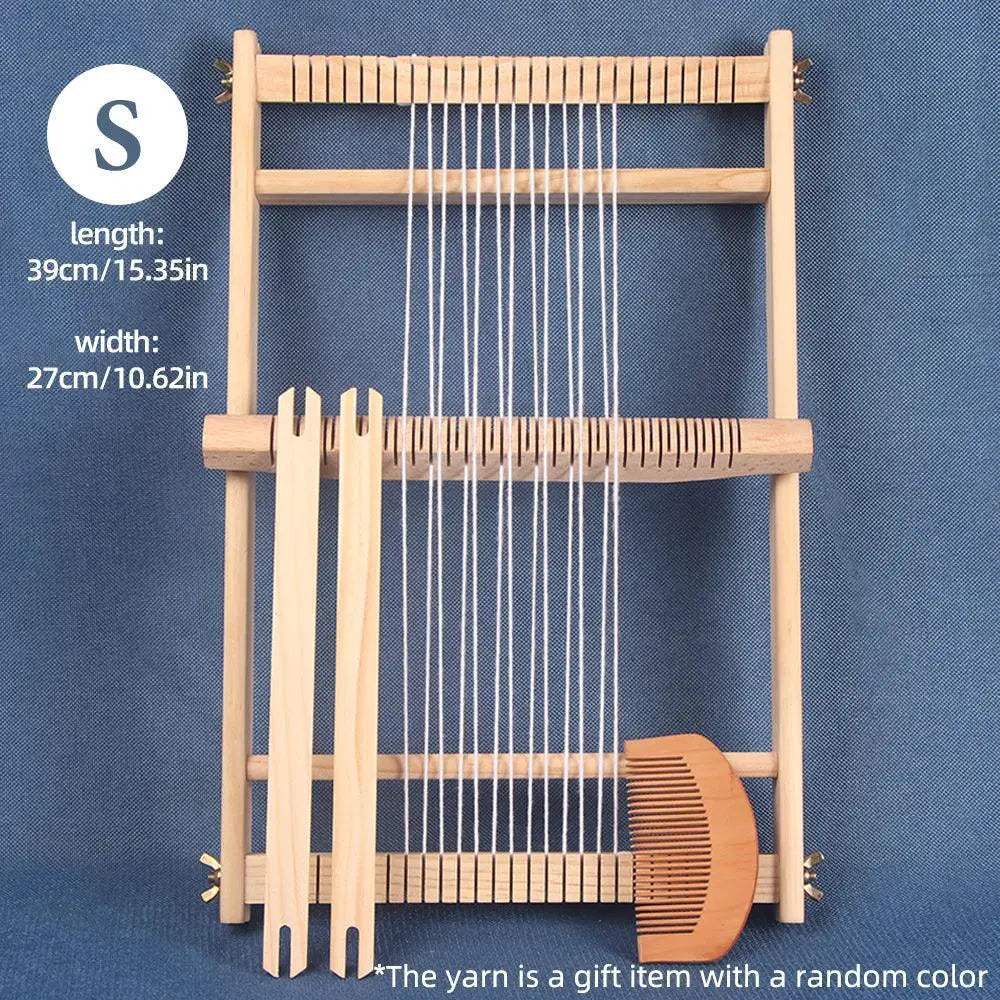 Wooden Loom for DIY Weaving and Knitting with 35 Notches - ToylandEU