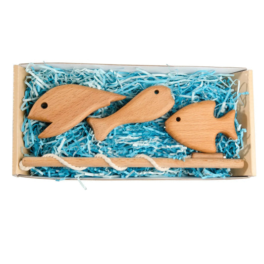 Wooden Magnetic Fishing Game For Kids Builds Fine Motor Skills - ToylandEU