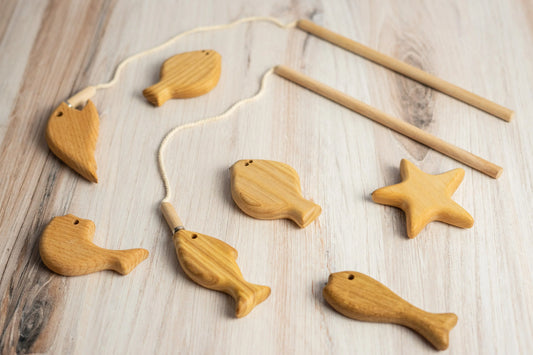 Wooden Magnetic Fishing Game For Kids Develops Fine Motor Skills - ToylandEU