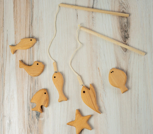 Wooden Magnetic Fishing Game For Kids Develops Motor Skills - ToylandEU