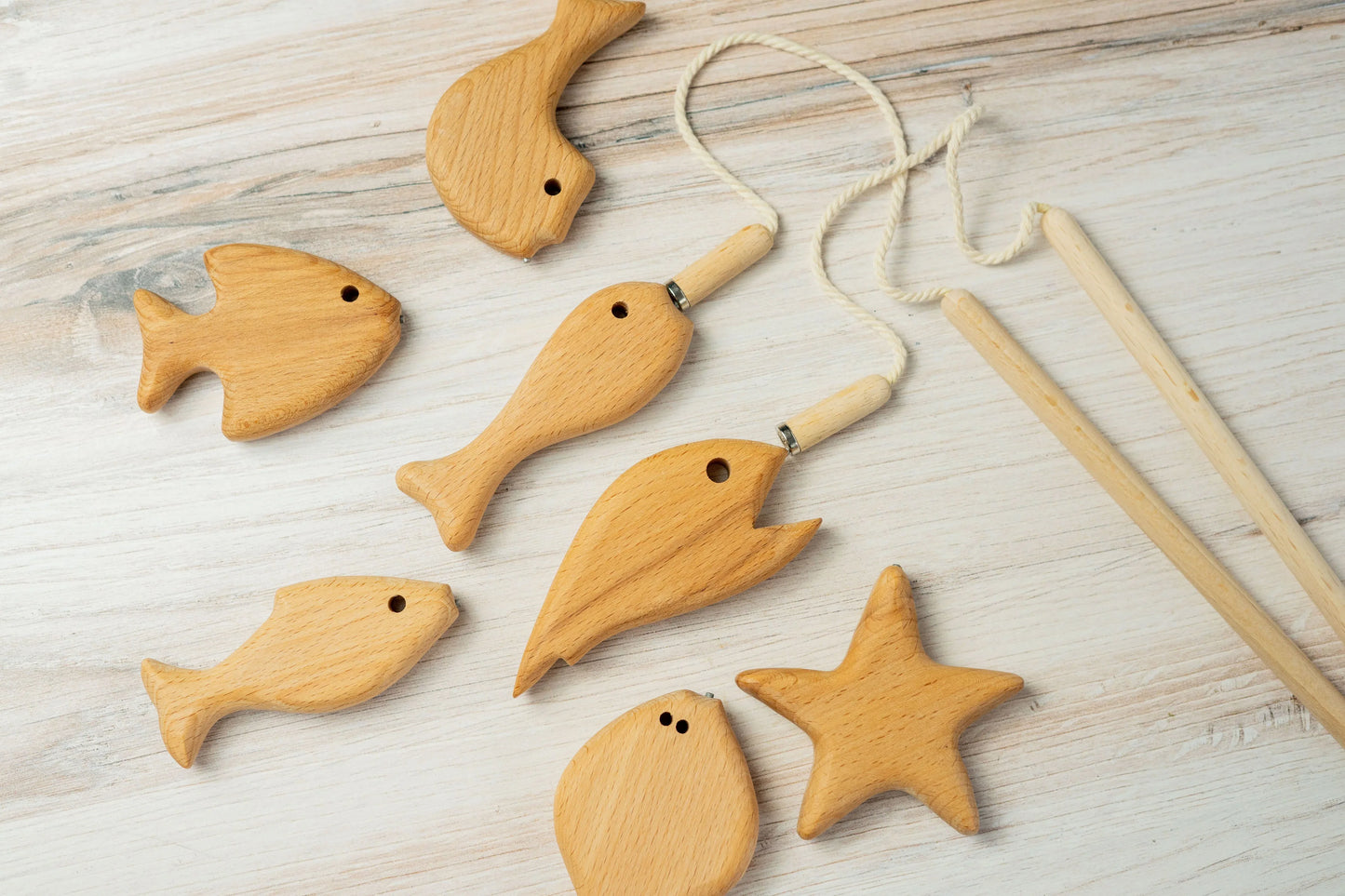 Wooden Magnetic Fishing Game For Kids Develops Motor Skills - ToylandEU