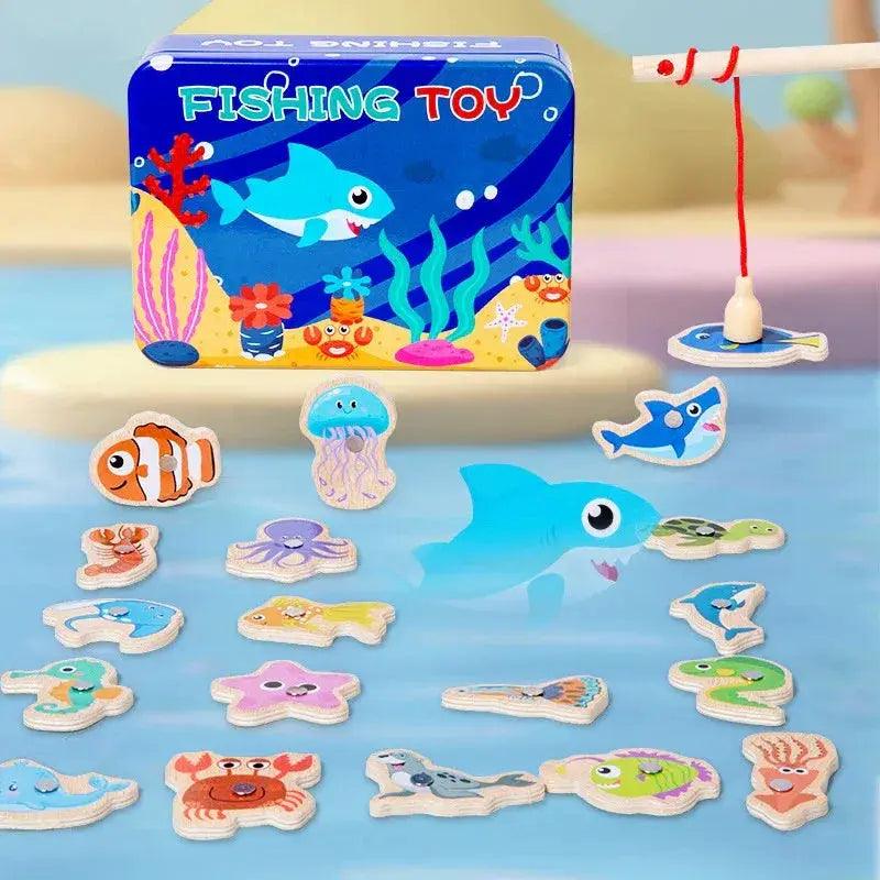 Wooden Magnetic Fishing Toy Marine Life CE Certified -  ToylandEU™