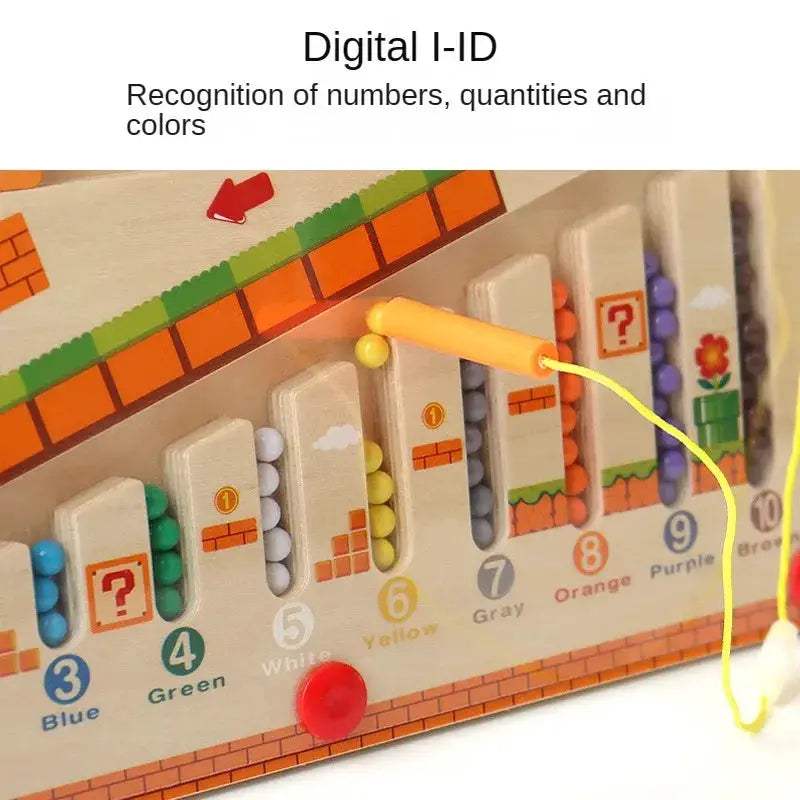Wooden Magnetic Puzzle Board For Montessori Learning Counting - ToylandEU