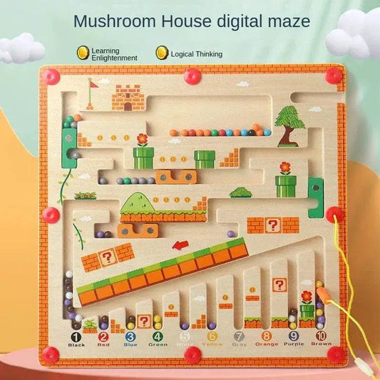  Wooden Magnetic Puzzle Board Montessori Counting Toys -  ToylandEU™