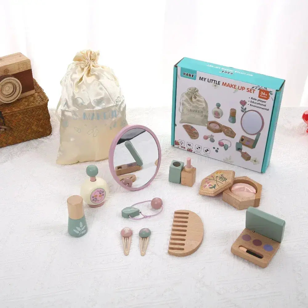 Wooden Makeup Set Dressing Table For Girls CE Certified - ToylandEU