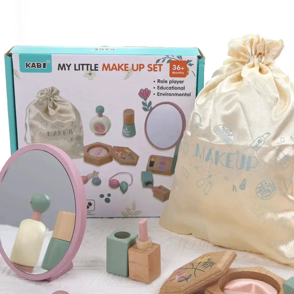 Wooden Makeup Set Dressing Table For Girls CE Certified - ToylandEU