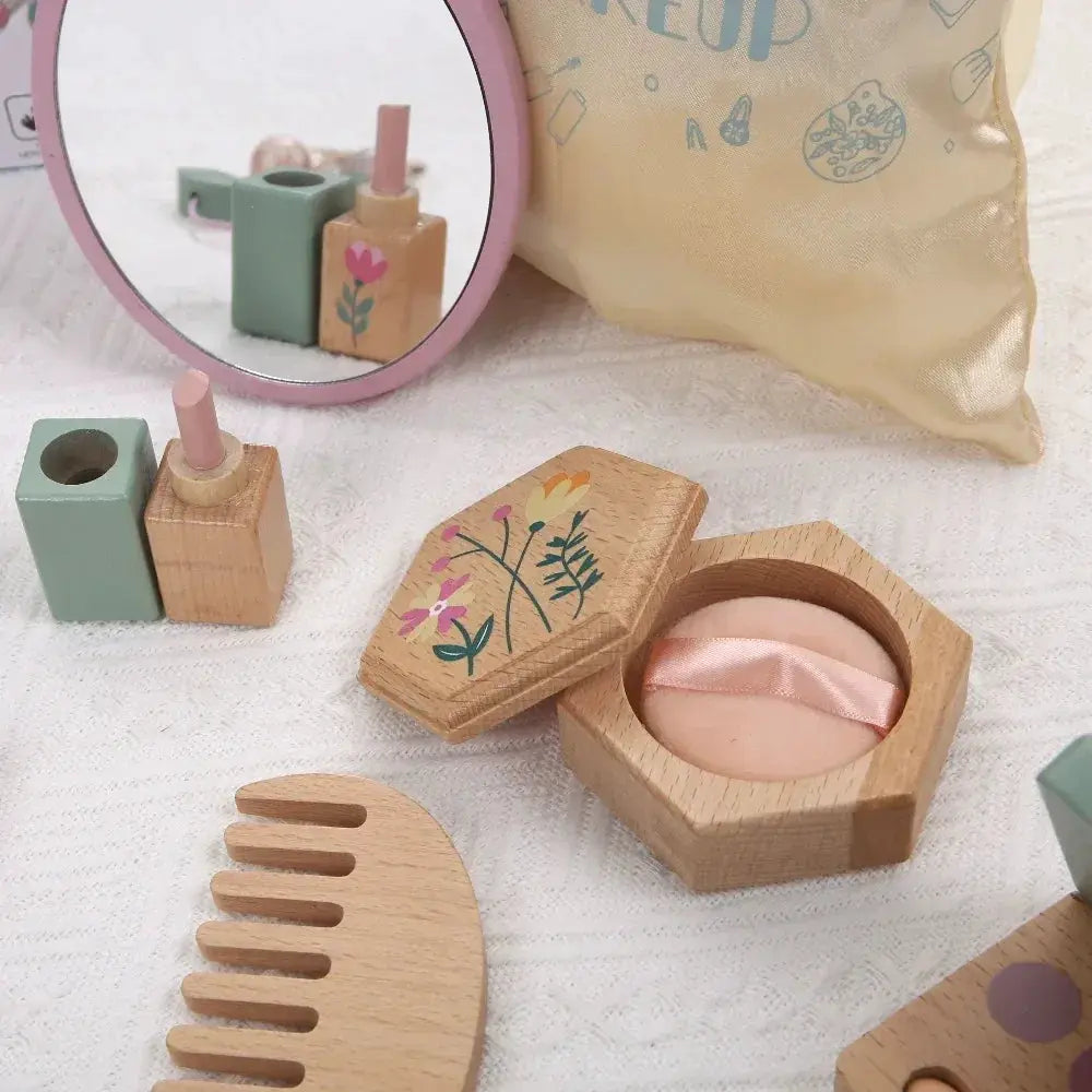Wooden Makeup Set Dressing Table For Girls CE Certified - ToylandEU