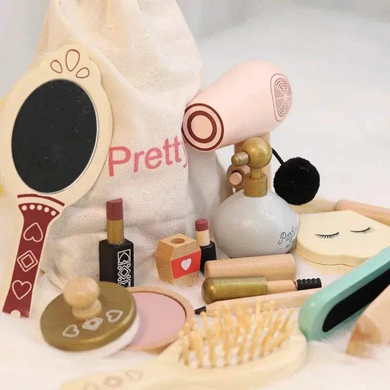 Wooden Makeup Set For Kids Safe Pretend Play Creative - ToylandEU