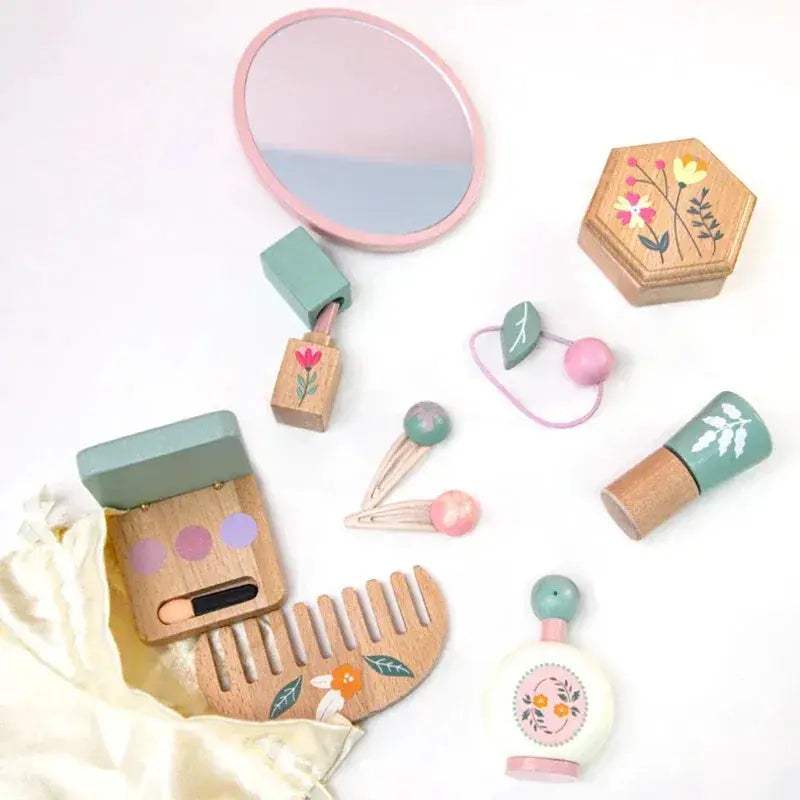 Wooden Makeup Toy Set For Kids Beech Wood Pretend Play - ToylandEU