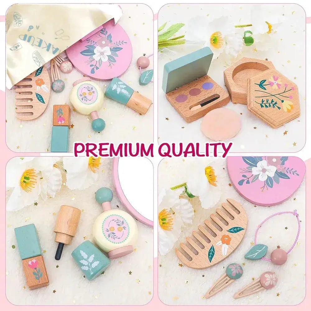  Wooden Makeup Toy Set Safe Beech Wood For Kids -  ToylandEU™