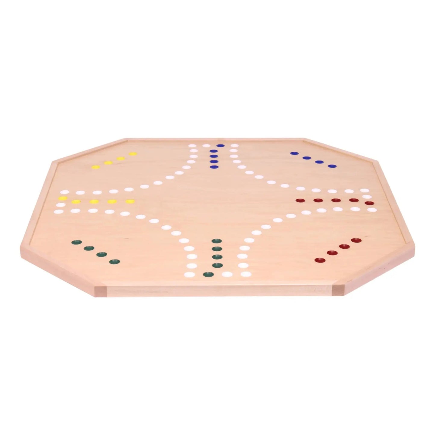 Wooden Marble Chase Board Game Set - 25" Wide Board - Double-Sided - ToylandEU