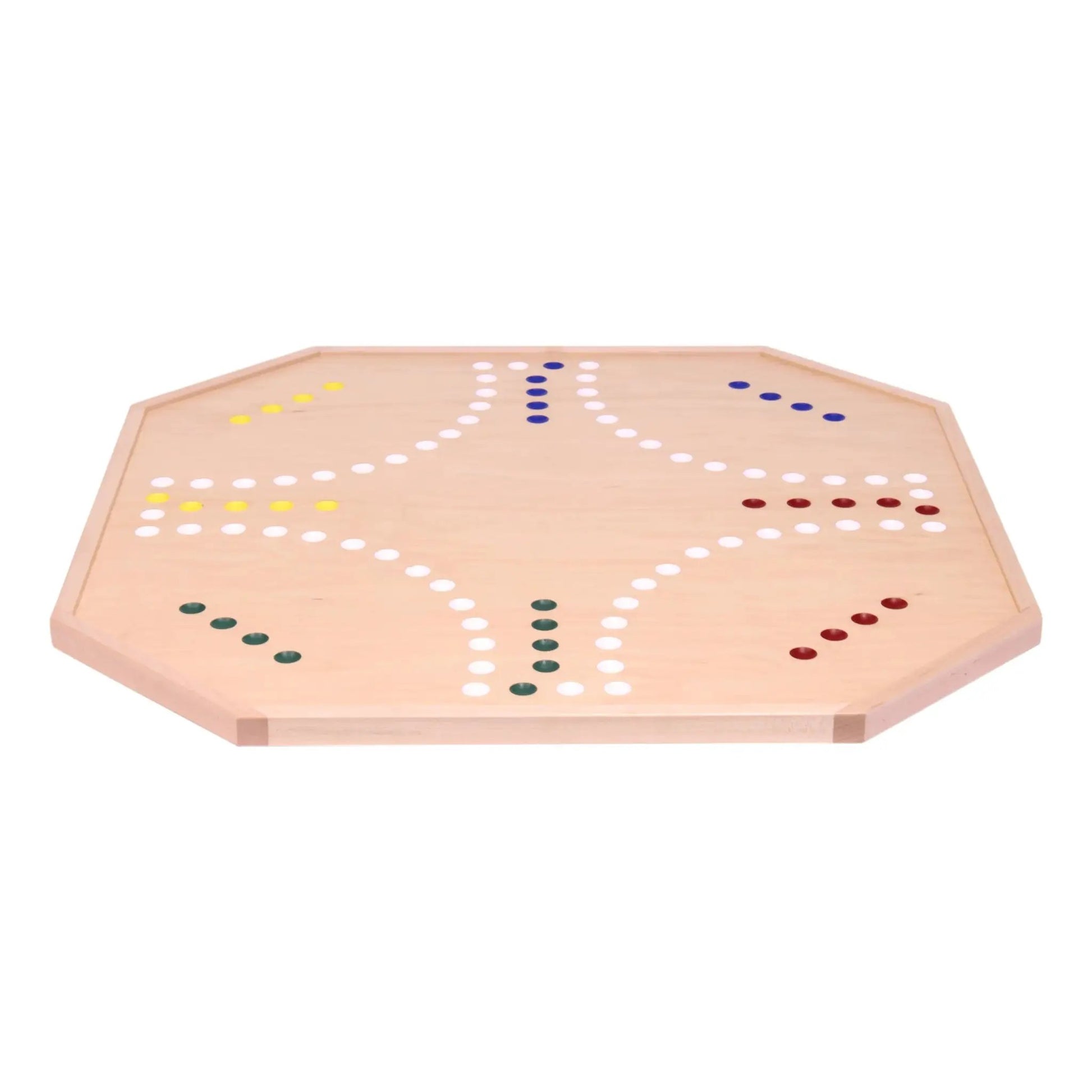 Wooden Marble Chase Board Game Set - 25" Wide Board - Double-Sided - ToylandEU