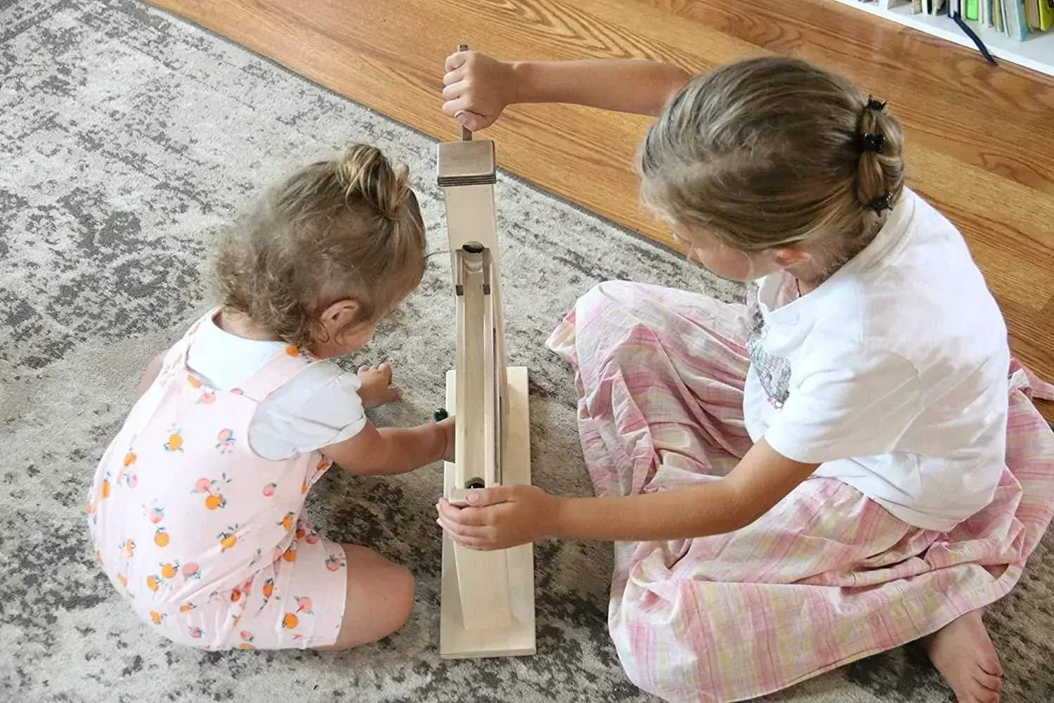 Wooden Marble Pump Toy, CPSIA-Approved, Non-Toxic Finish, Amish-Made - ToylandEU