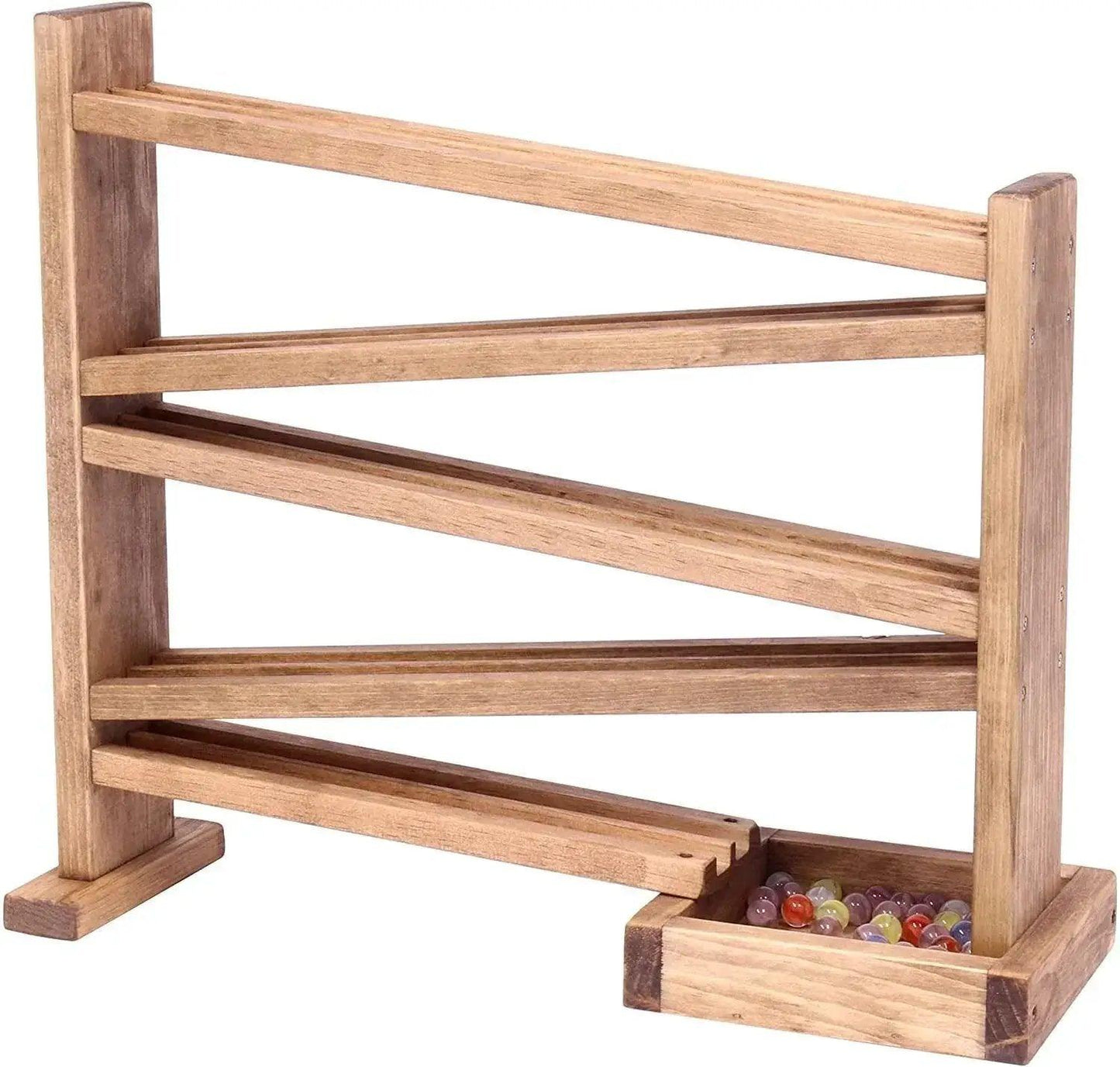  Wooden Marble Roller Racetrack Toy Child Safe Finish -  ToylandEU™