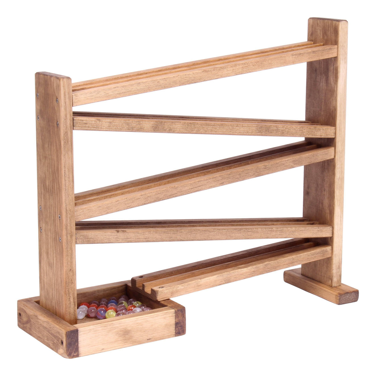  Wooden Marble Roller Racetrack Toy Child Safe Finish 