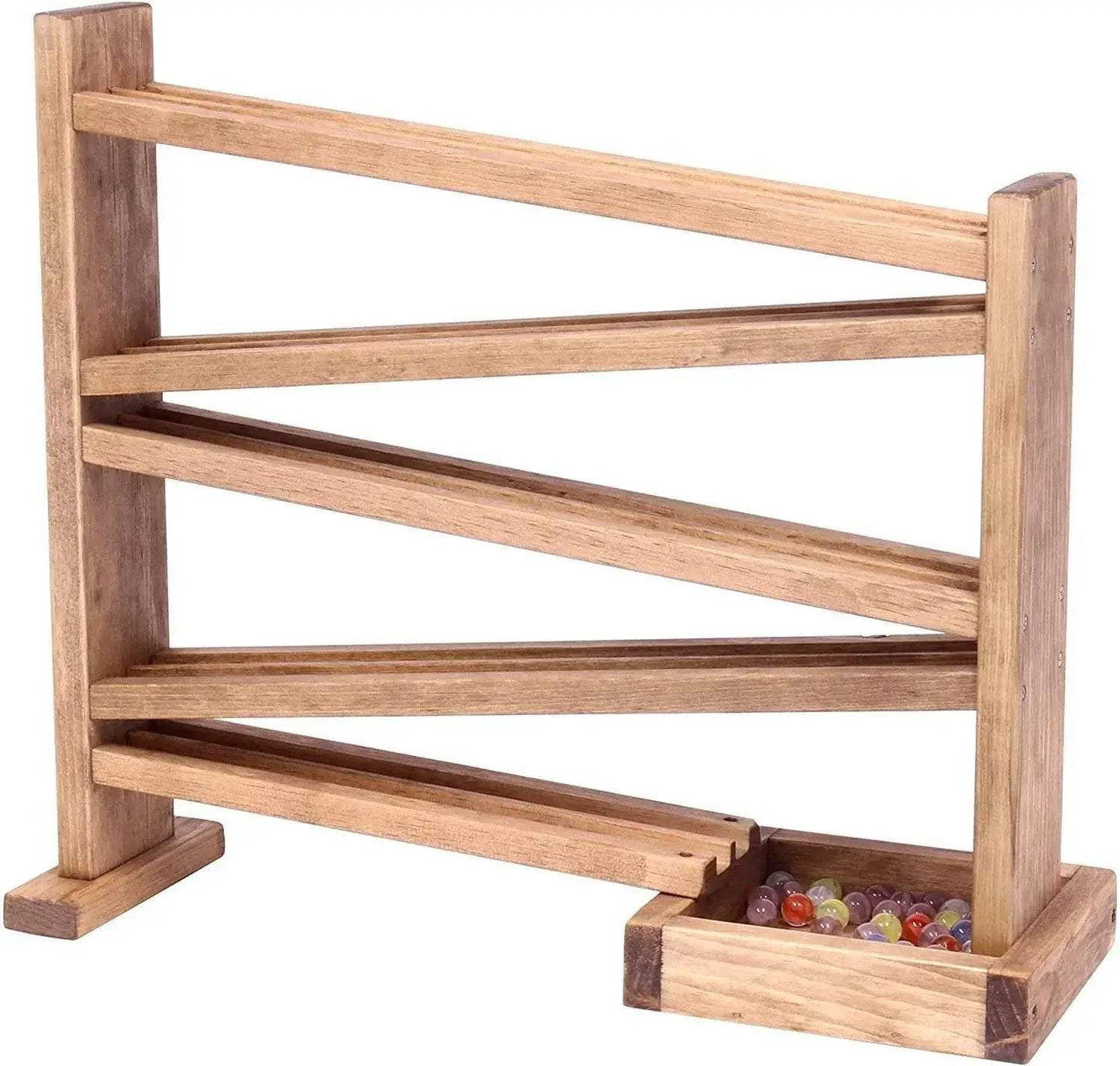 Wooden Marble Roller Racetrack Toy - Child-Safe Finish - ToylandEU
