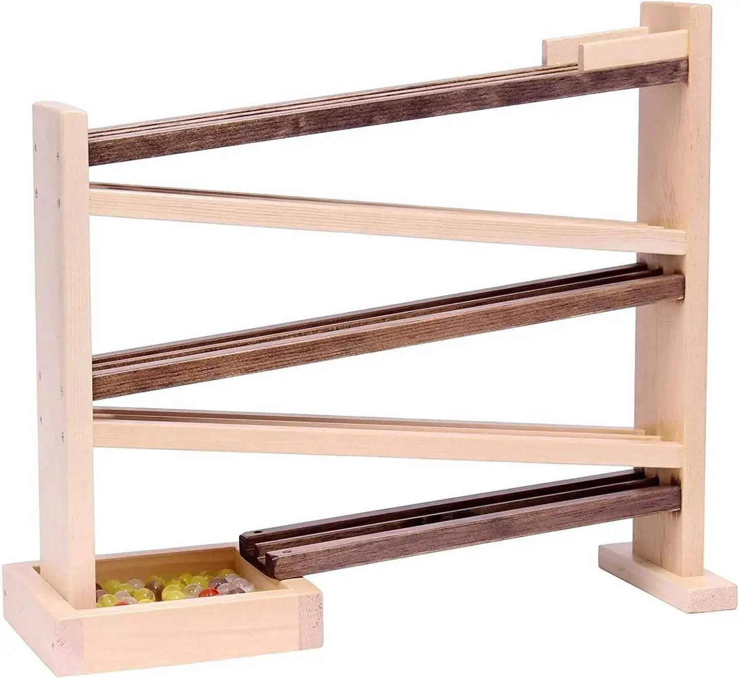 Wooden Marble Roller Racetrack Toy - Child-Safe Finish - ToylandEU