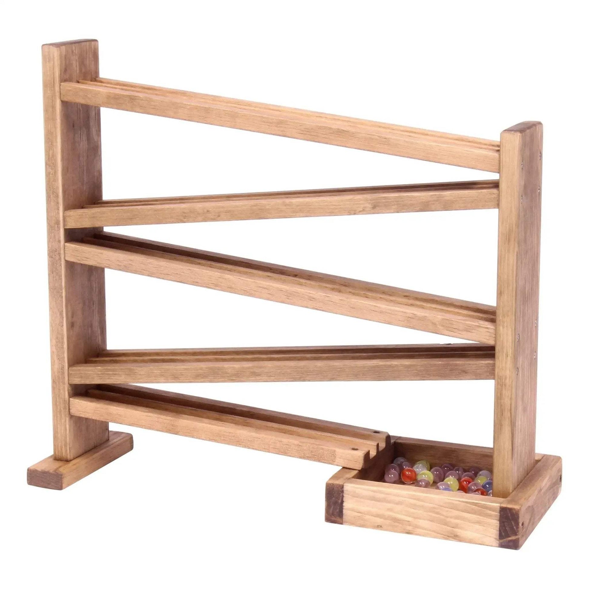 Wooden Marble Roller Racetrack Toy - Child-Safe Finish - ToylandEU
