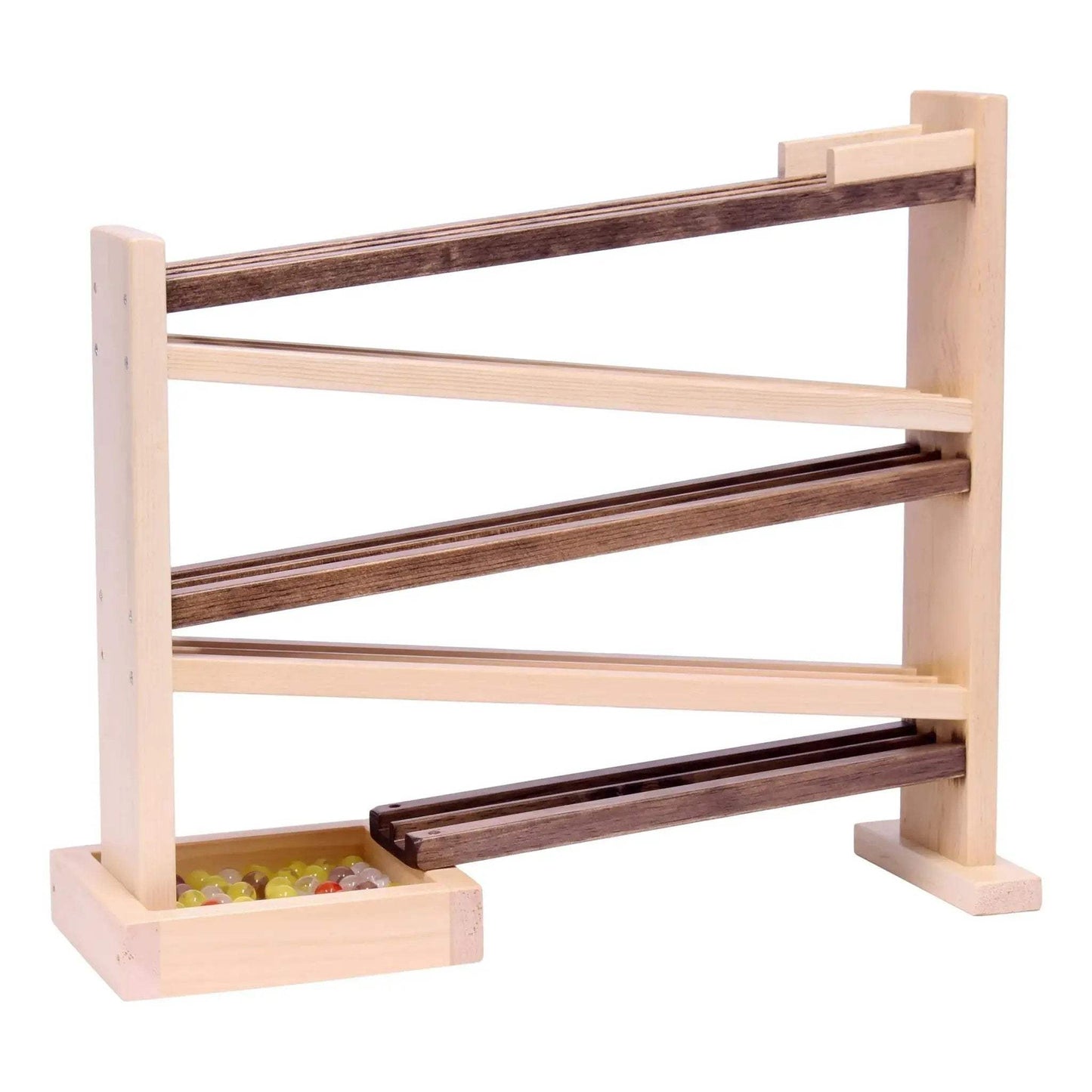 Wooden Marble Roller Racetrack Toy - Child-Safe Finish - ToylandEU