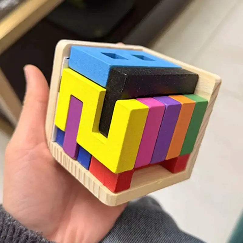 Wooden Math Logic Puzzle For Kids And Adults Educational - ToylandEU